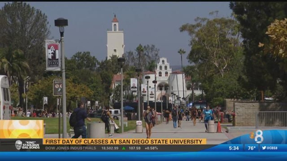 First day of classes at SDSU
