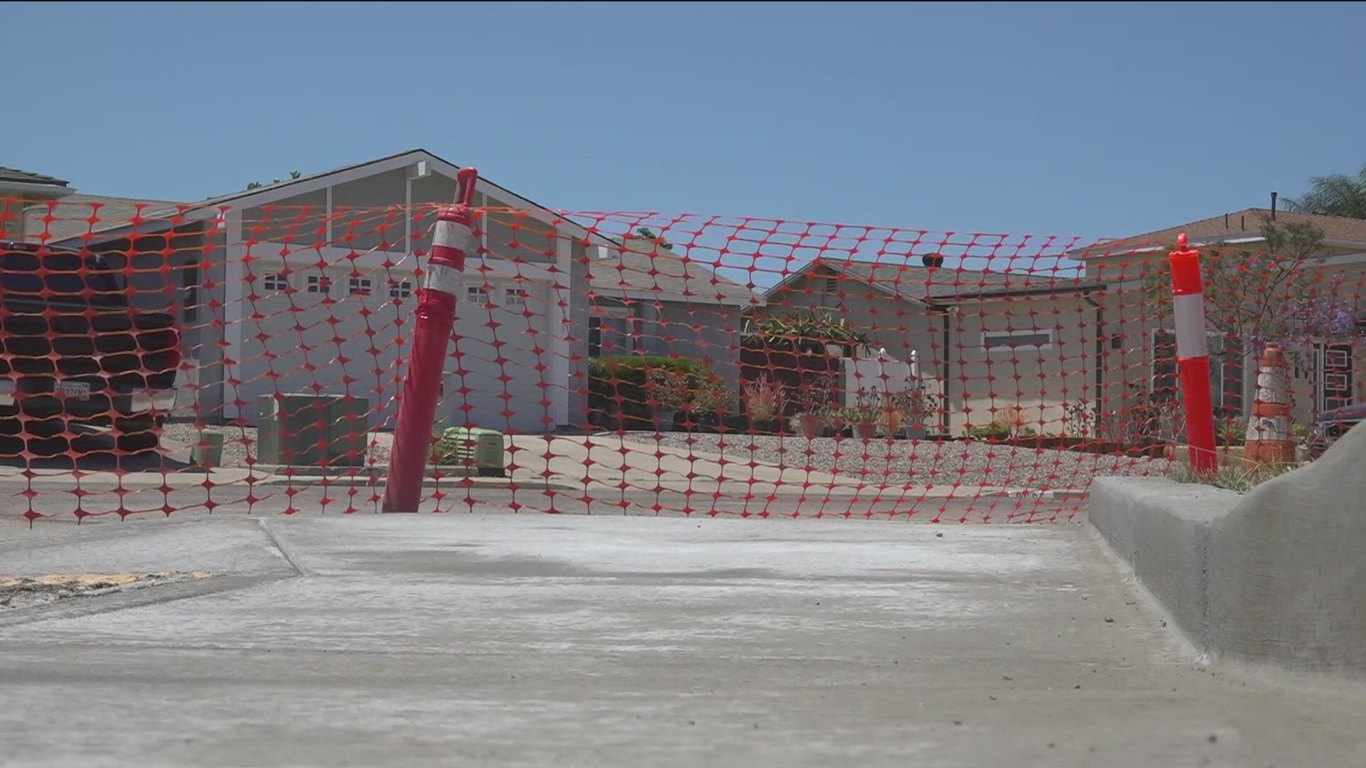 A Mira Mesa retiree is upset the city took out a chunk of lawn without notification.