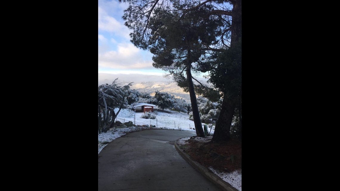 Virtually watch the snow in Julian, CA