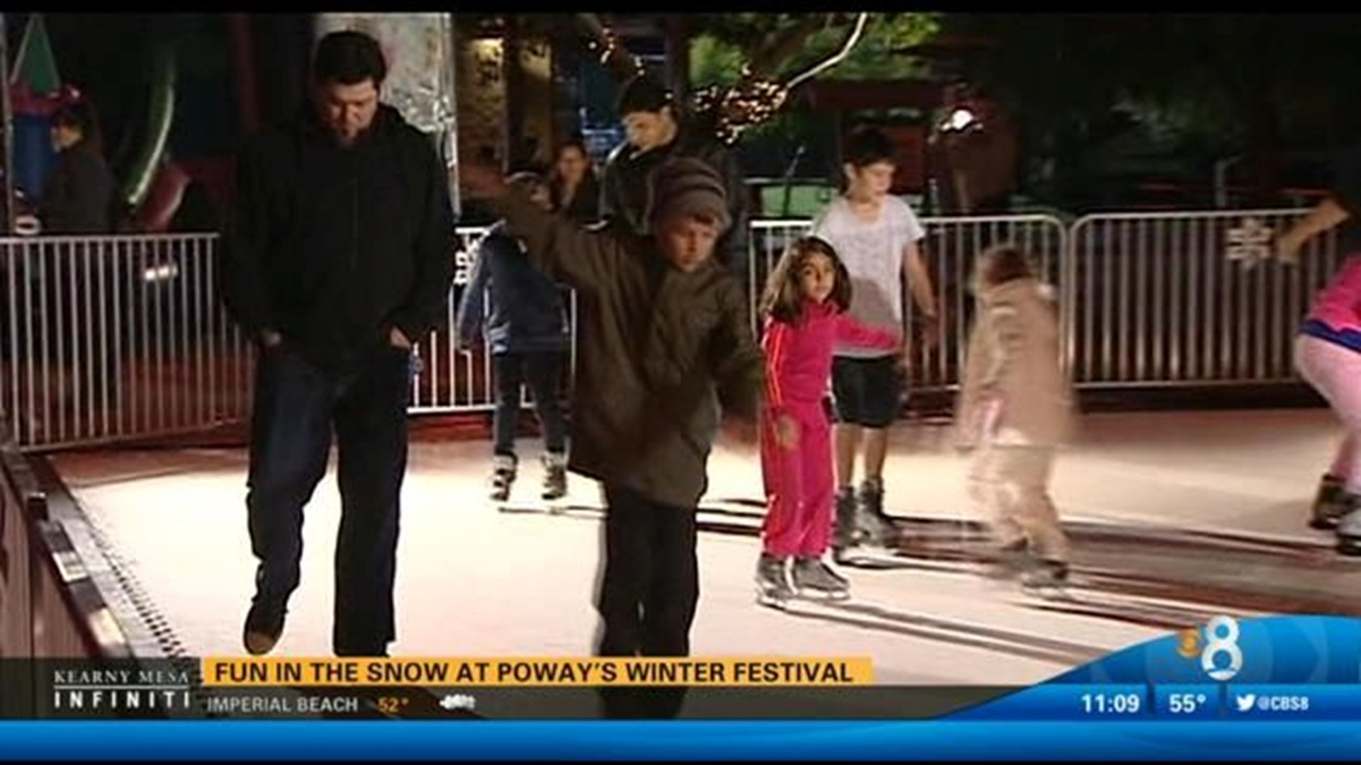 Fun in the snow for Poway's Winter Festival