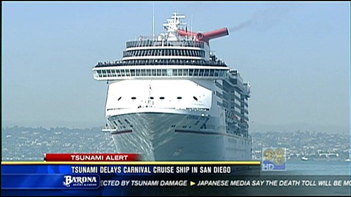 Tsunami Delays Carnival Cruise Ship In San Diego Cbs8 Com