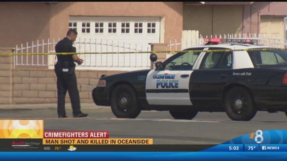 Man shot and killed in Oceanside; suspect at large | cbs8.com