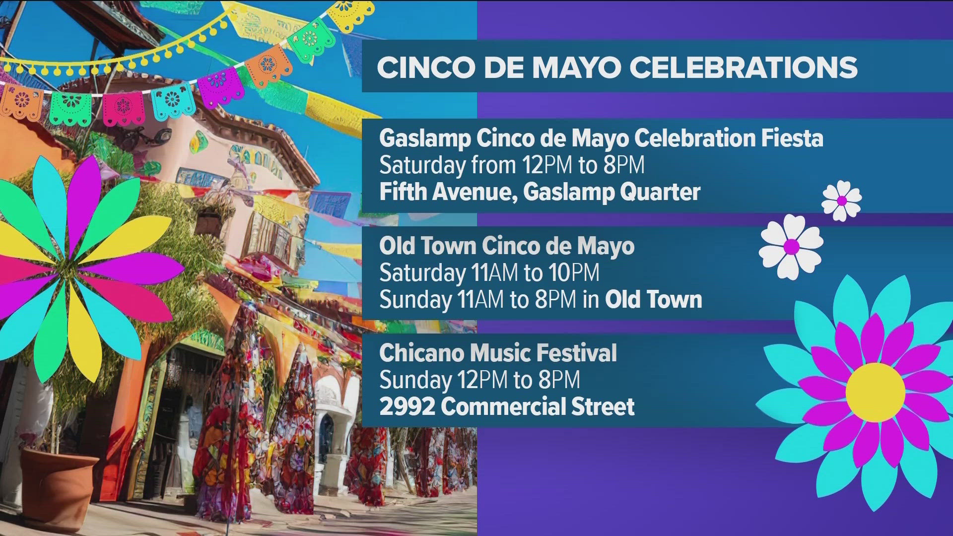 Preparations are underway throughout San Diego for Cinco de Mayo festivities.