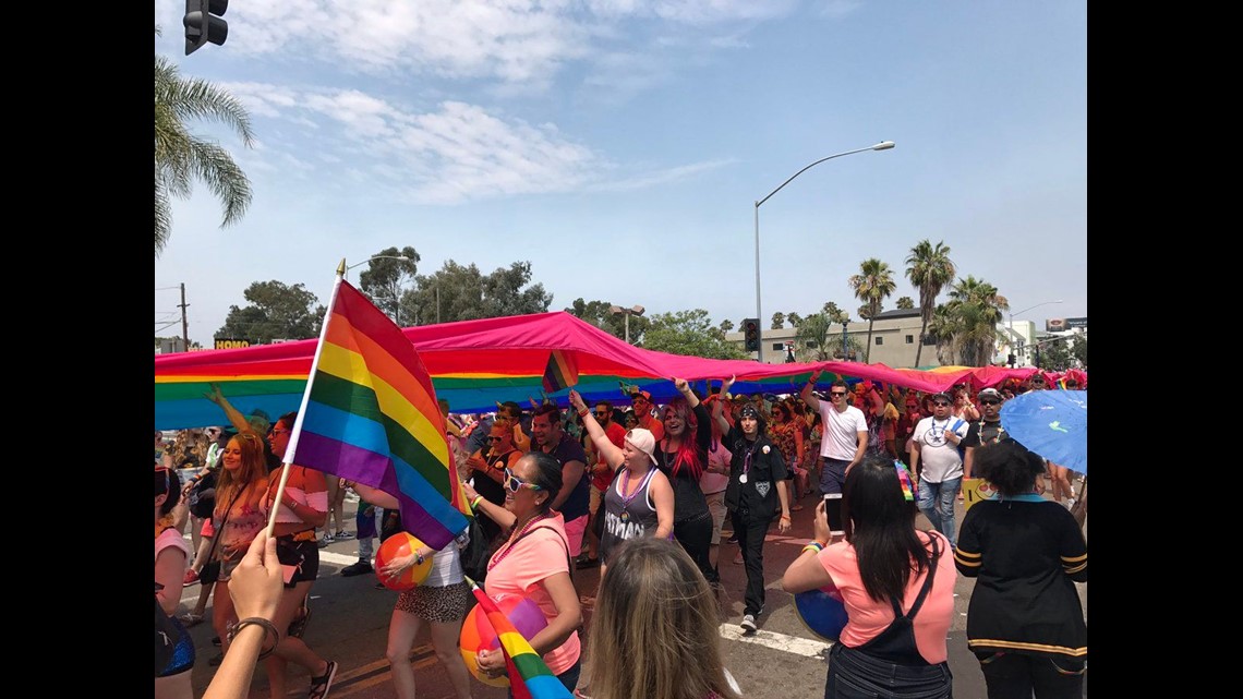 Hundreds of thousands march in San Diego Pride Parade