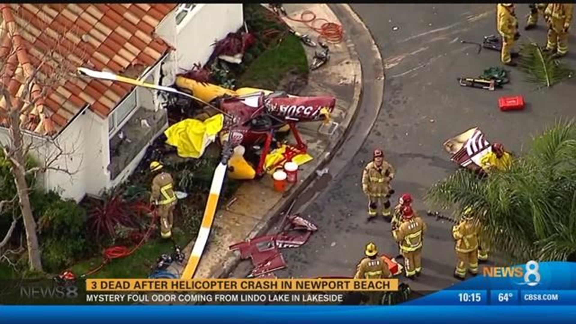 Helicopter Crashes Into California Home Killing 3 People Cbs8