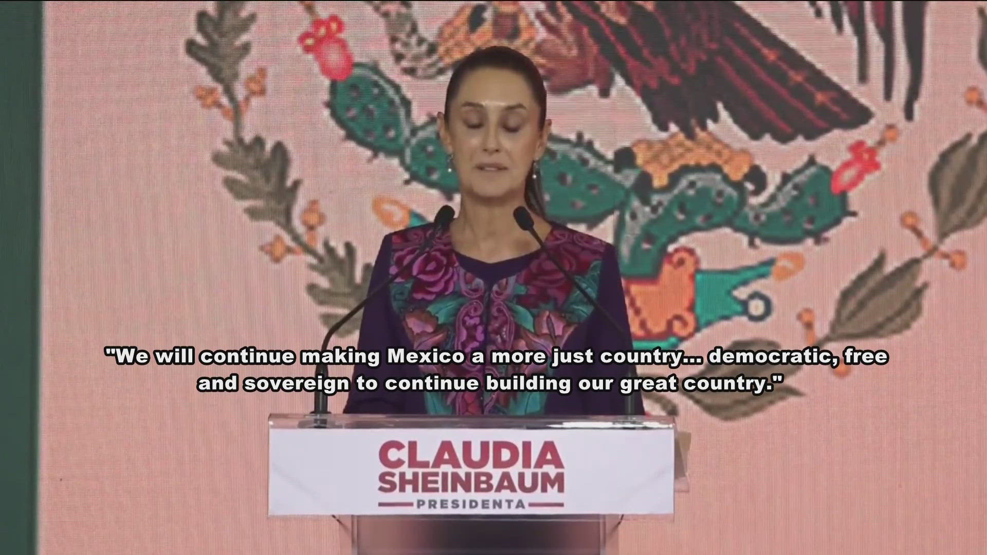 Sheinbaum, a climate scientist and former Mexico City mayor, said that her two competitors had called her and conceded her victory.