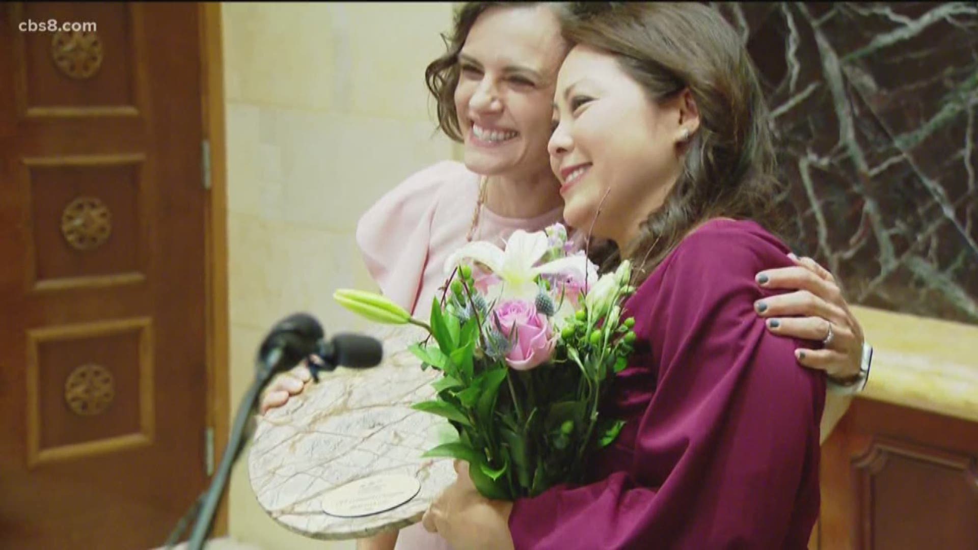 News 8’s Marcella Lee emceed the event, and was the recipient of the Cystic Fibrosis Foundation’s Community Champion Award, granted to someone who supports the CF Foundation without a direct familial connection to the disease.