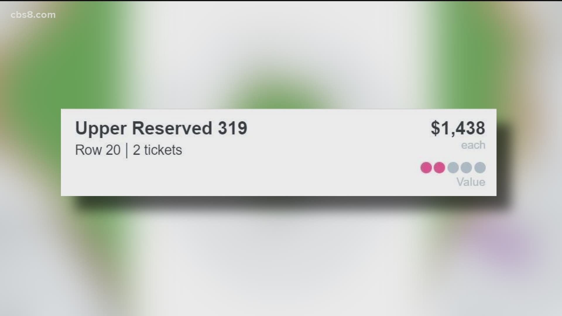 Nosebleed seats will run you almost $1,500.