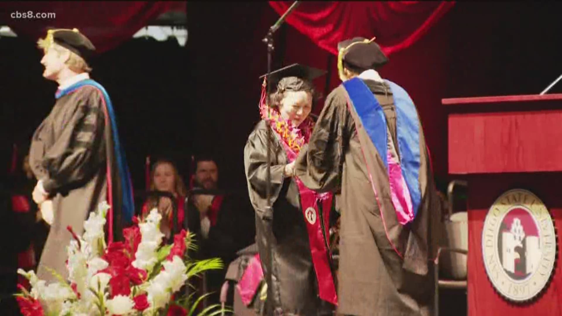 Among the thousands of graduating students at SDSU is one special graduate – 80-year-old Yasuko Fujii.
