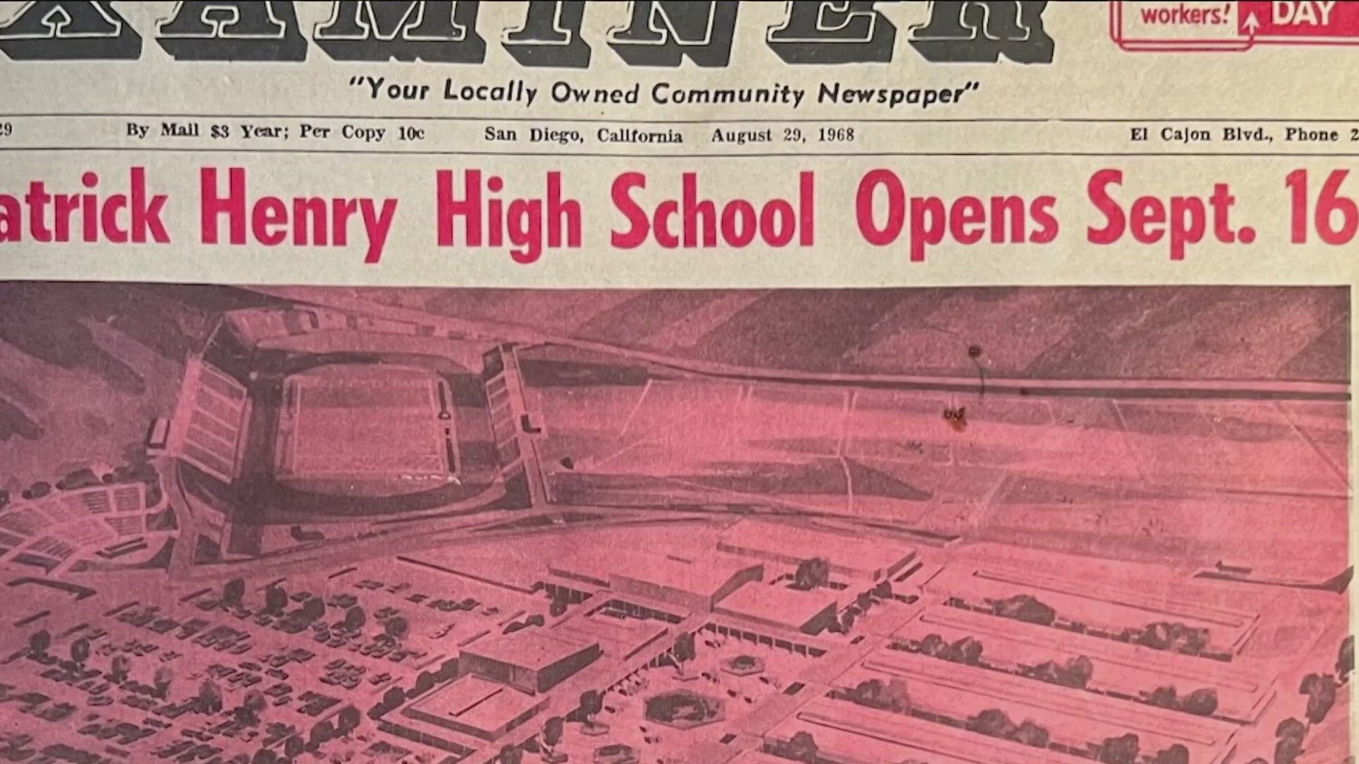 One of the first students to attend Patrick Henry happens to be an Emmy award winner. He became interested in sharing the school's story after a high school reunion.