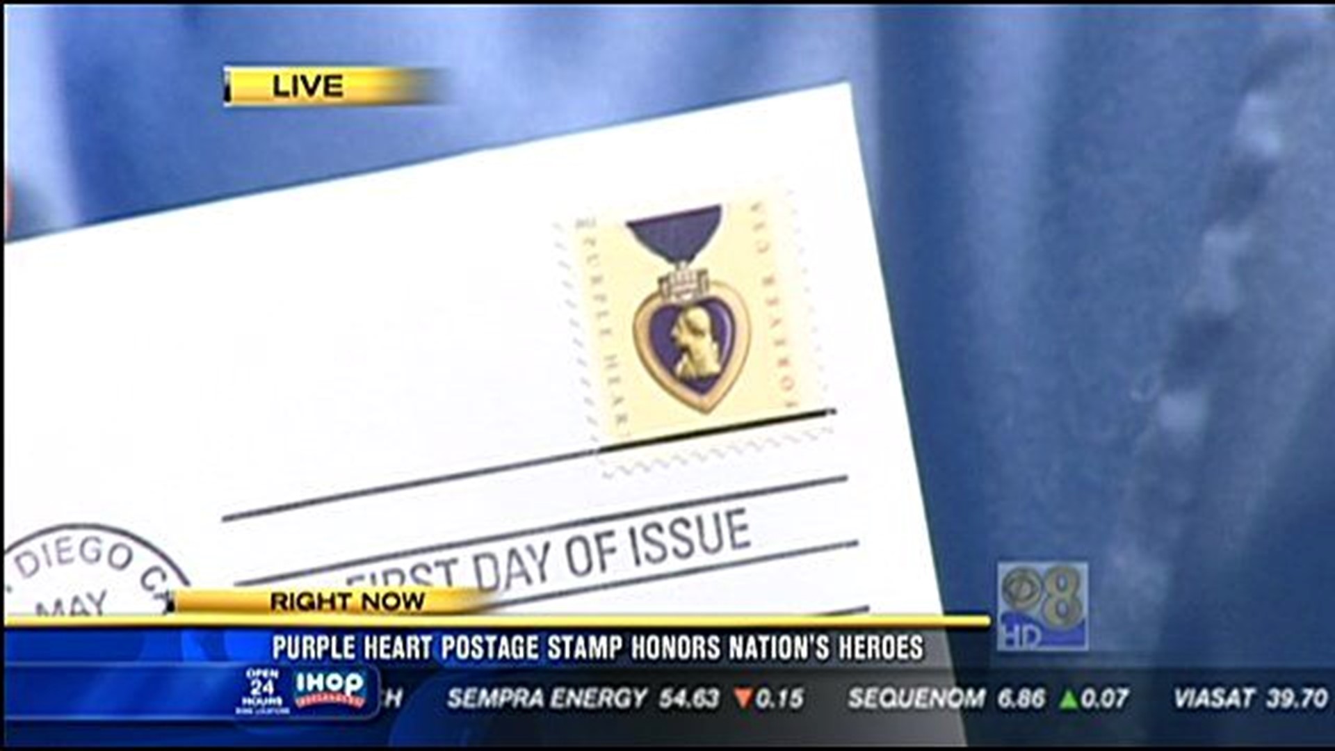 Purple Heart postage stamp honors nation's heroes