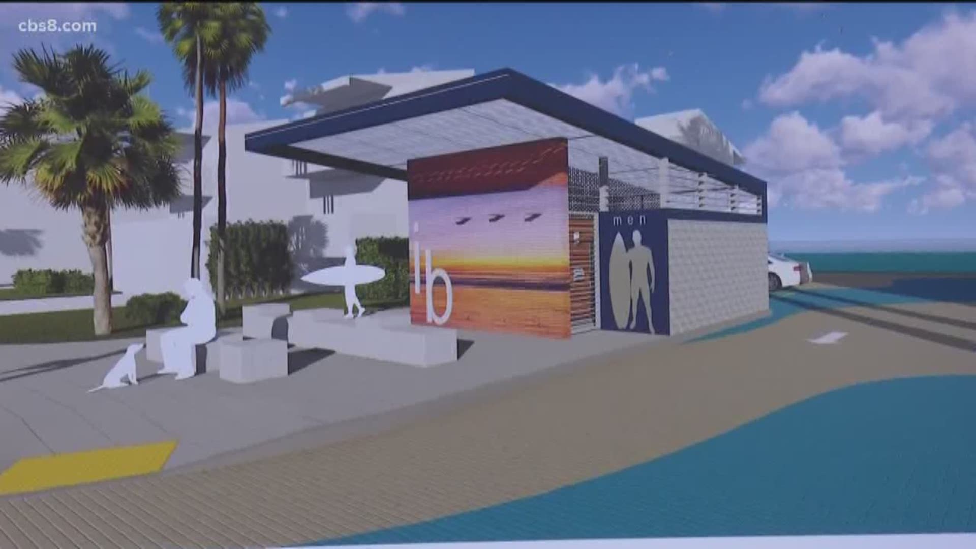Armed with questions, signs and doubtful stares, dozens of Imperial Beach residents showed up to Beach Avenue Tuesday wanting answers from the city and Port Authority officials regarding a proposal to build a structure that would include public restrooms and showers.