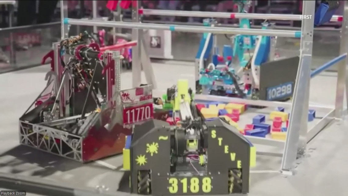 San Pasqual High robotics team competes against 19,000 students at FIRST Championship in Houston