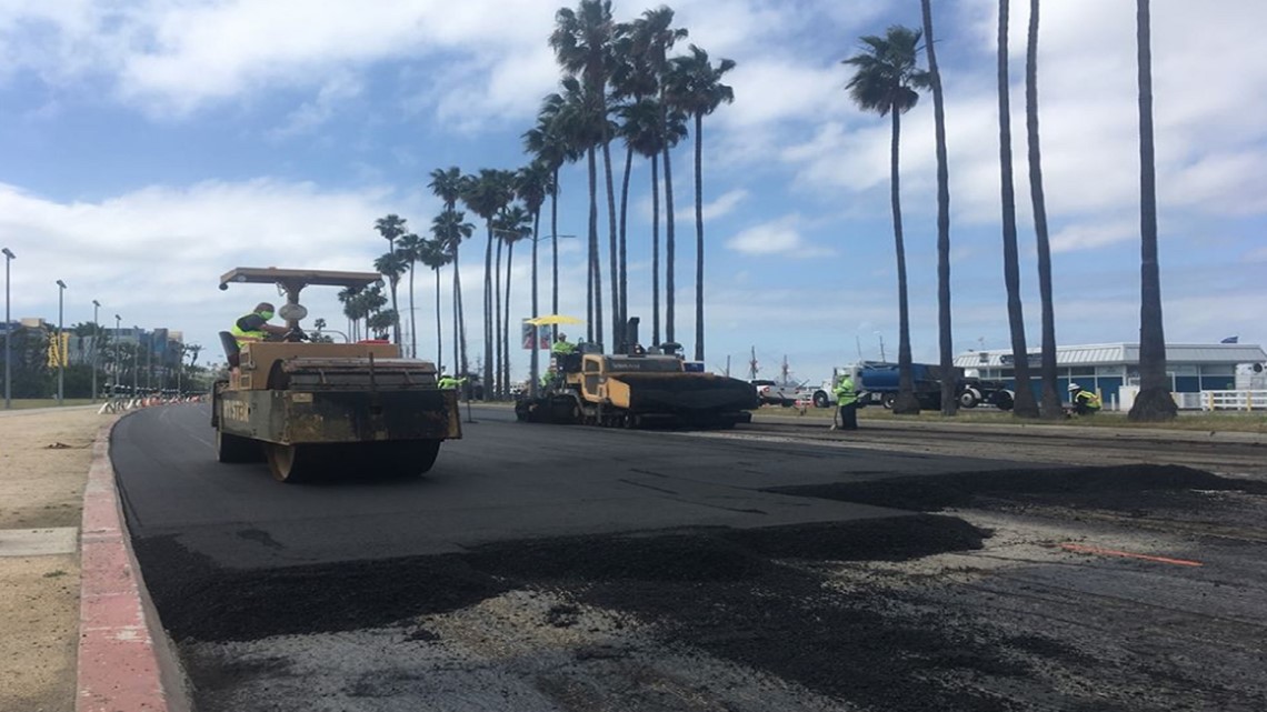 City Of San Diego Repaves One Of Its Busiest Streets | Cbs8.com