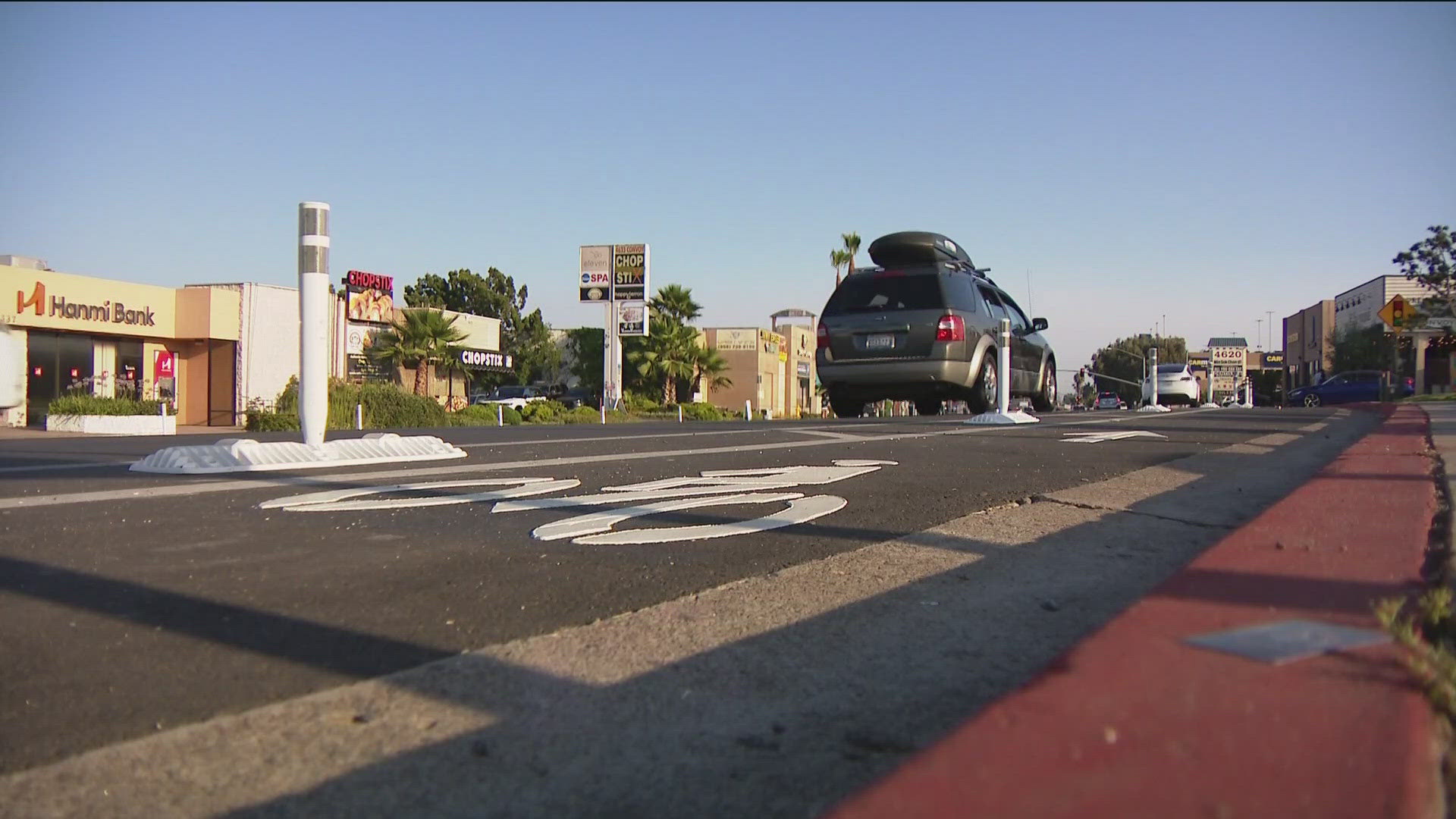 Restaurant goers say newly installed bike lanes took up an already limited amount of parking spots in the area.