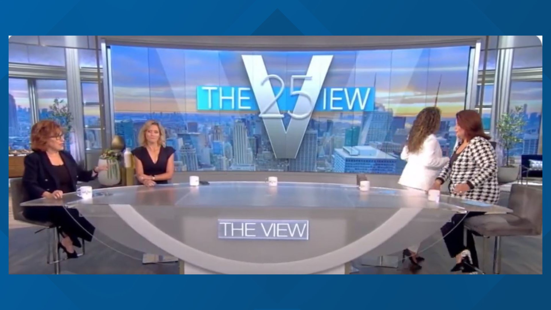Co-hosts Sunny Hostin and Ana Navarro were asked to leave the set during a live airing of the talk show, and Vice President joined the remaining hosts remotely.