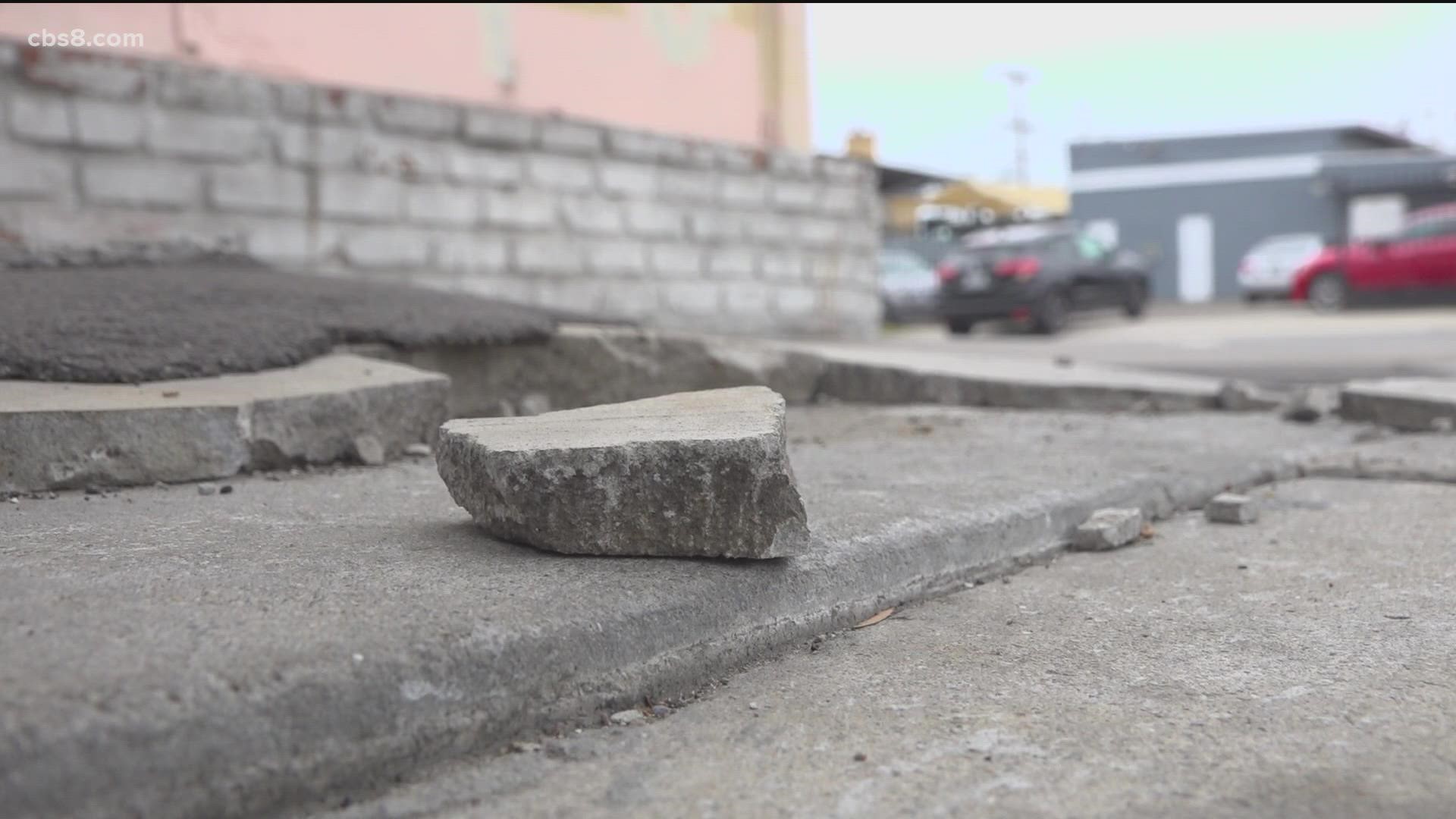 "The cement is bulking. There's potholes. There's crevices where disabled people cannot go through," said Susan Graham.
