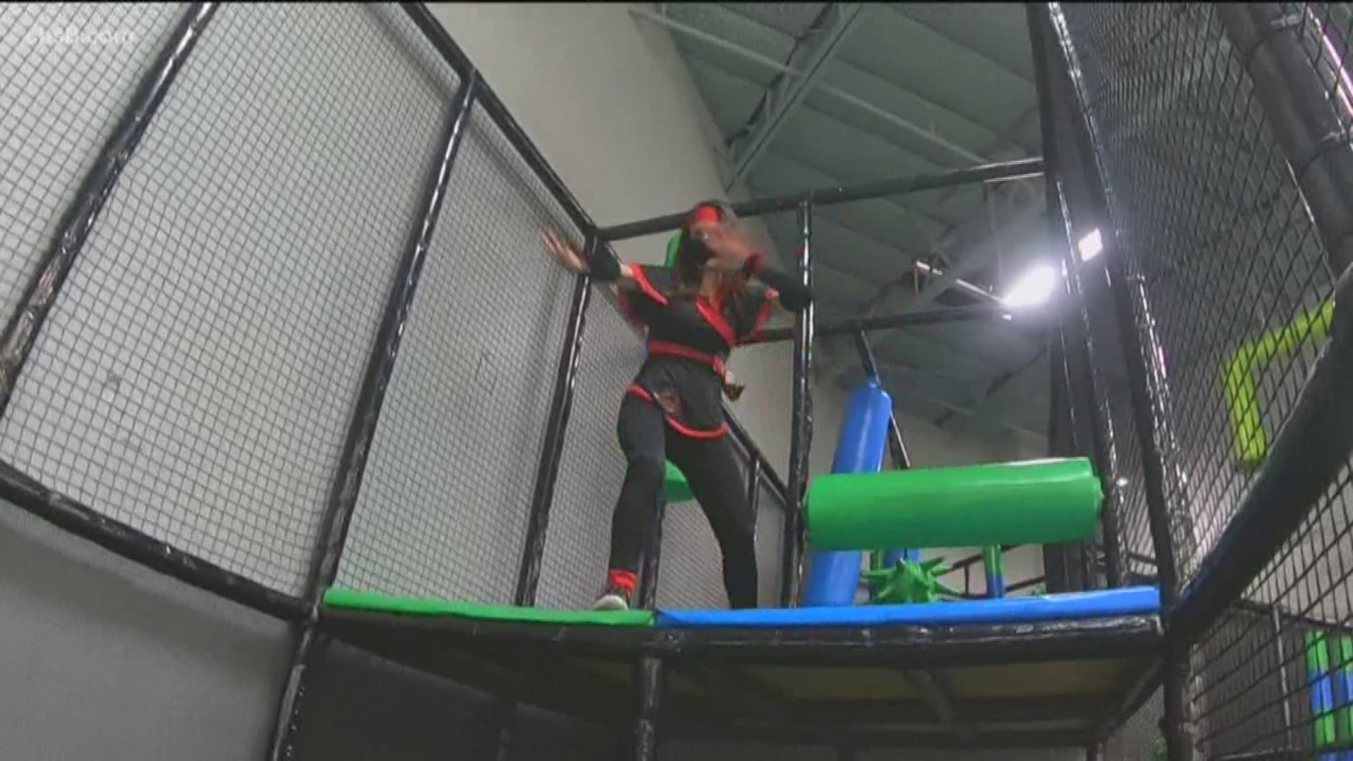 Ninja Factory in Eastlake is located at 871 Showroom Place Suite 106 in Chula Vista. They have a standing obstacle course, warped walls and even a wipeout machine!