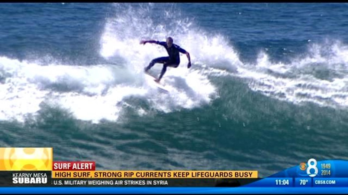 High surf and strong rip currents at SD beaches | cbs8.com