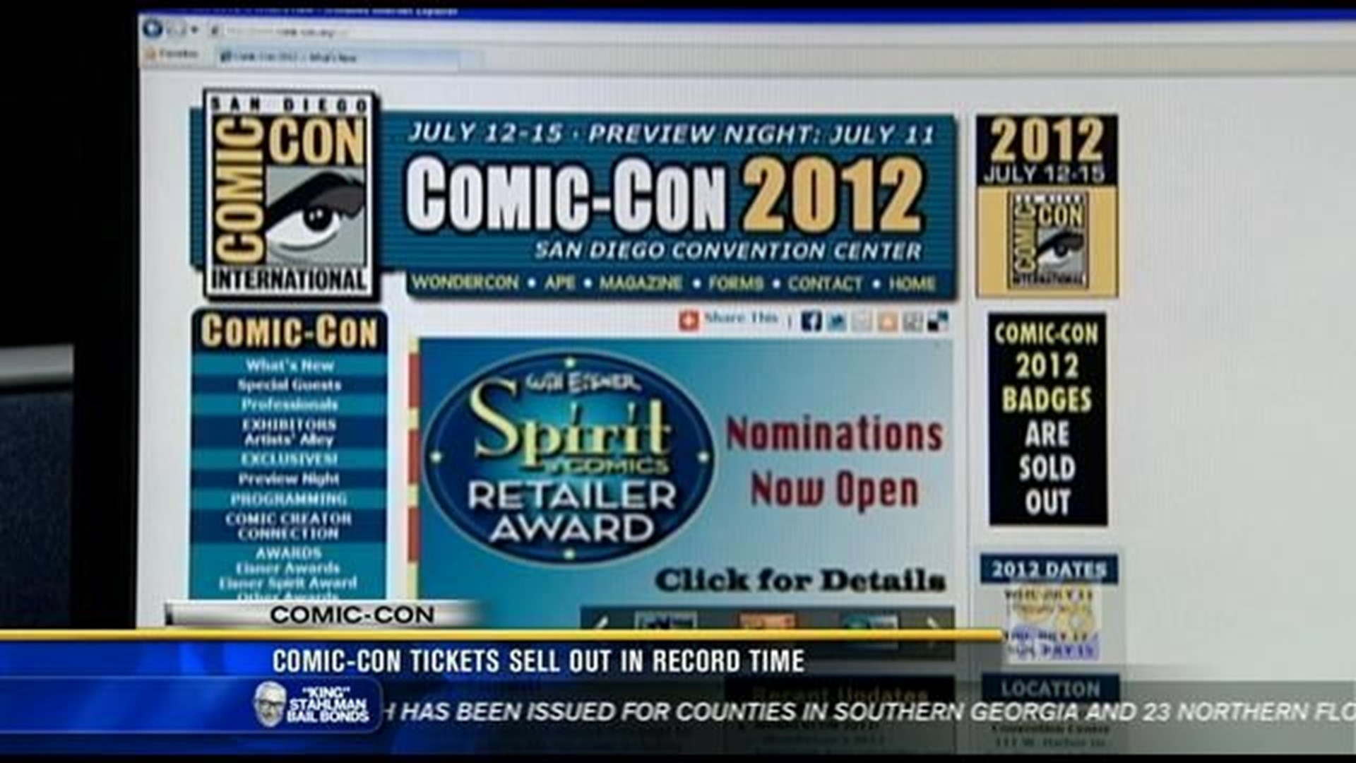 ComicCon tickets sell out in record time
