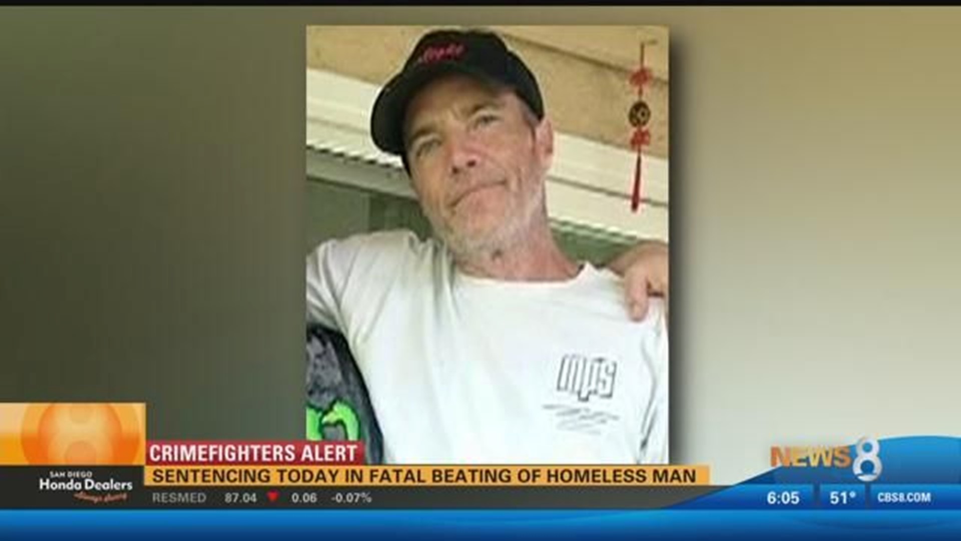 Sentencing in fatal beating of homeless man | cbs8.com