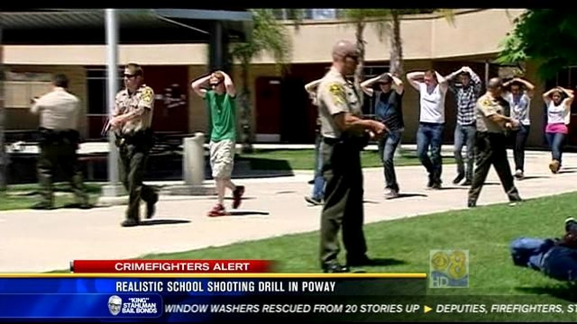 Realistic school shooting drill in Poway