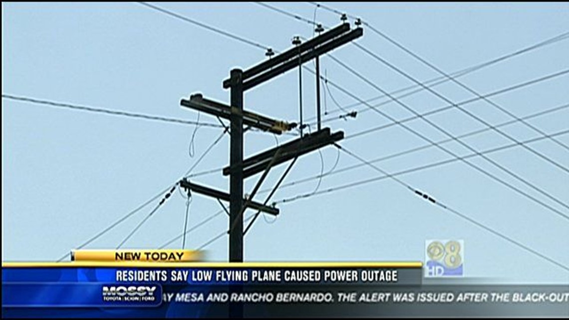 Residents say low flying plane caused power outage near Balboa Park and