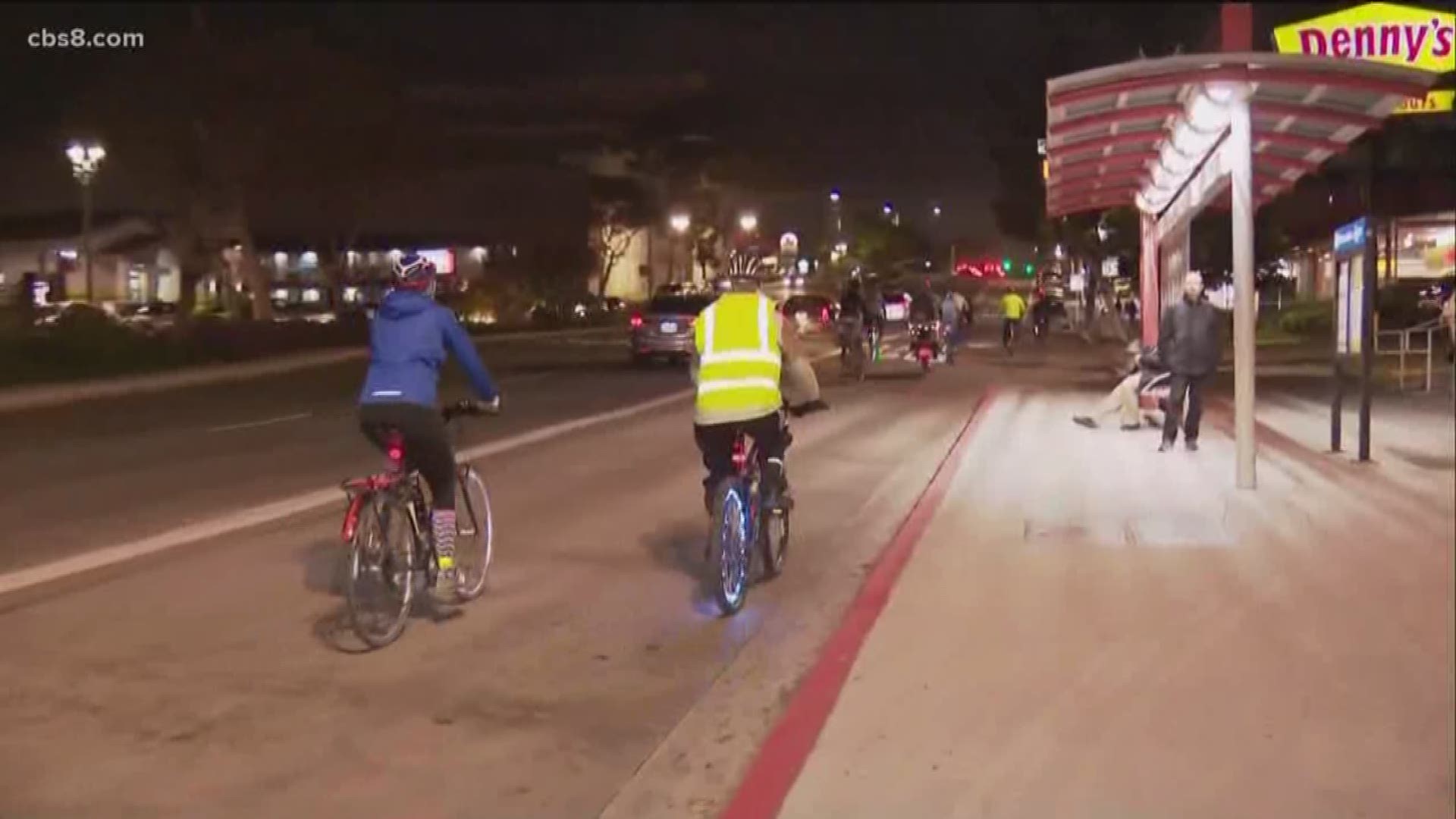 A new shared bike lane in North Park has many people riding high.