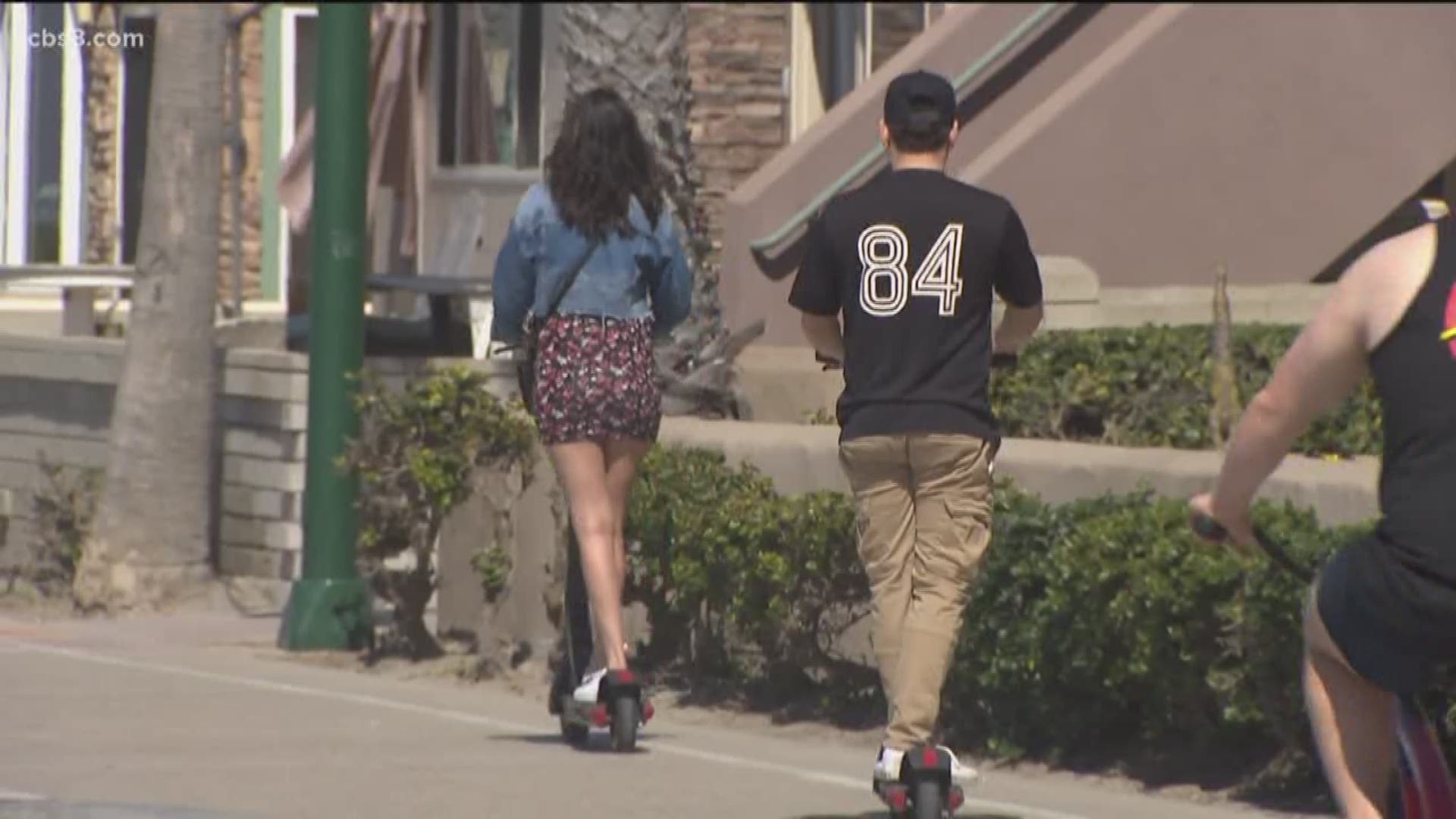 The San Diego Police Department will be providing warnings to motorized scooter riders for the first 30 days and after that warning period, citations will be issued.