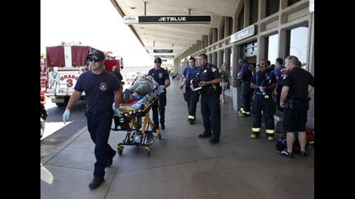 Jetblue Firefighting Tires of JetBlue plane catch fire during landing in Calif. | cbs8.com