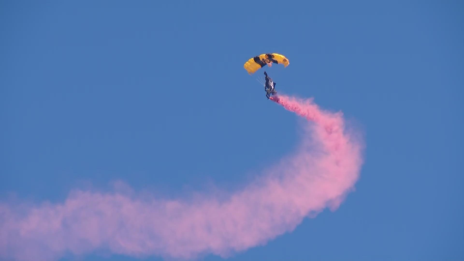 The United States Army Parachute Team, the Golden Knights, are in San Diego!
