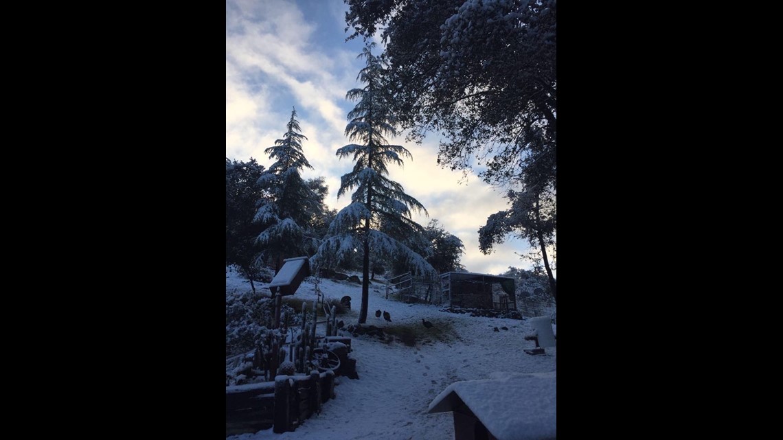 Virtually watch the snow in Julian, CA