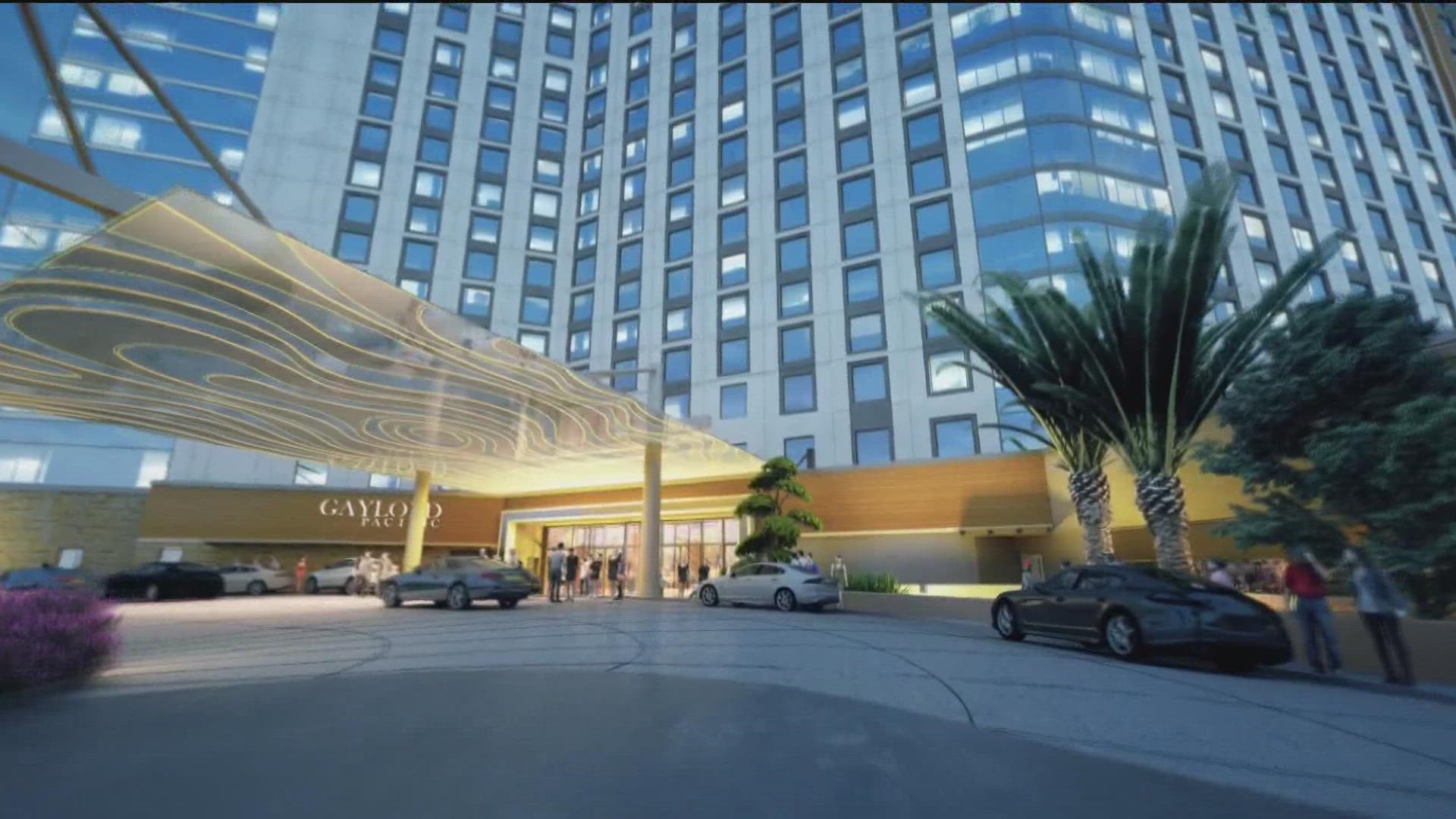 1600-room hotel and convention center scheduled to be completed by Memorial Day 2025.