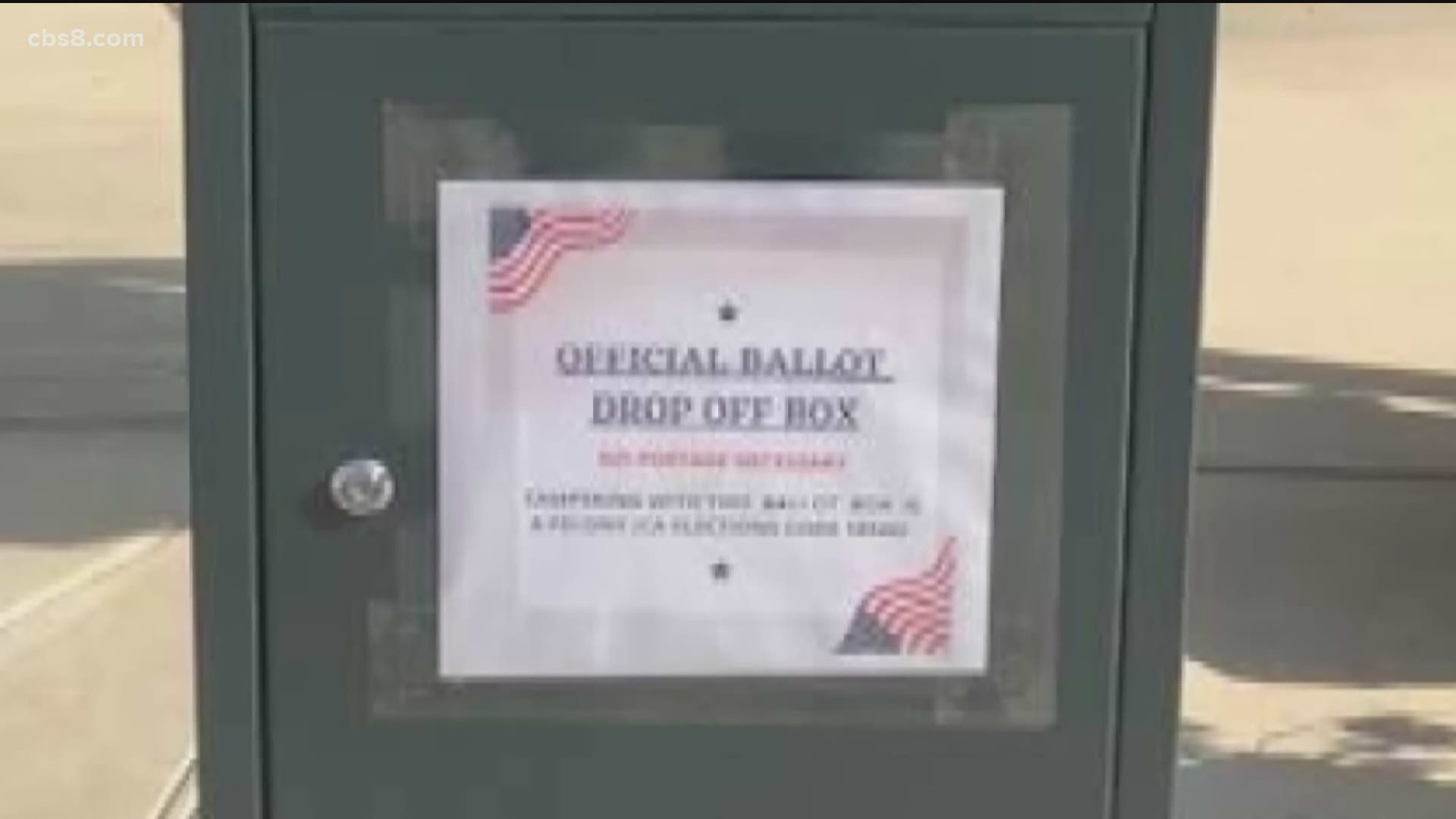 Unauthorized ballot boxes had been reported in Orange, Los Angeles and Fresno counties as of Monday. None had been reported in San Diego.