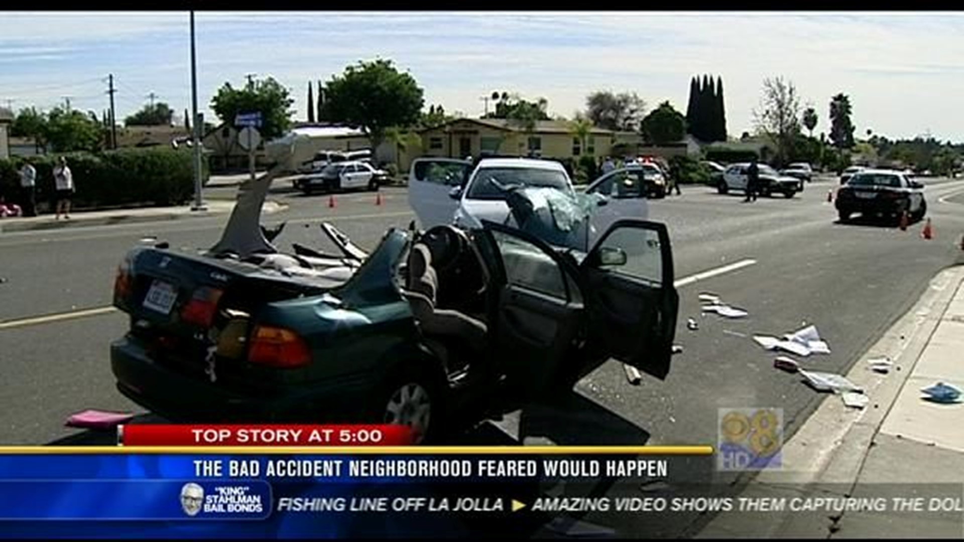4 injured in two-vehicle crash in San Carlos | cbs8.com