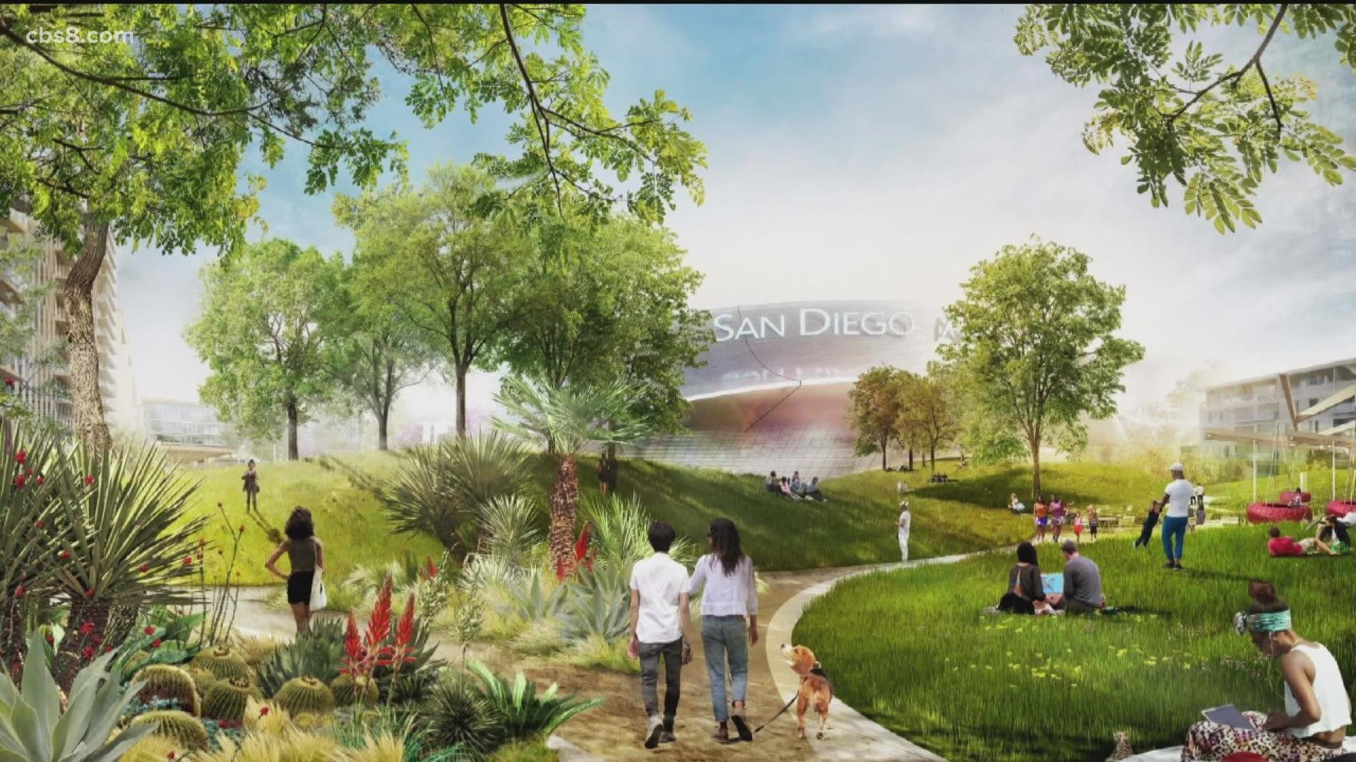 Five companies have submitted their bid to the City of San Diego for how they would redesign the 48-acre property.