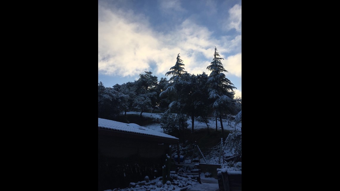 Virtually watch the snow in Julian, CA