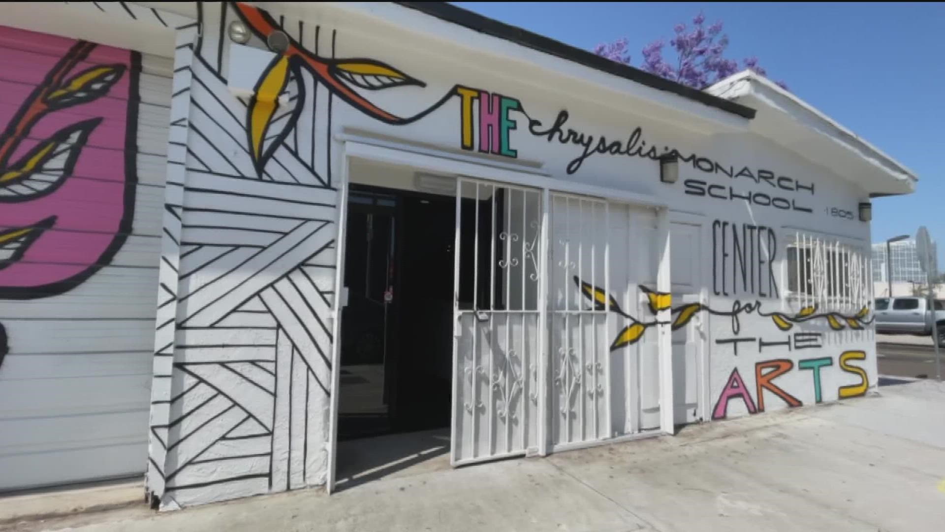 The Monarch School opened a new arts center that will be used for performances, music and to exhibit art.
