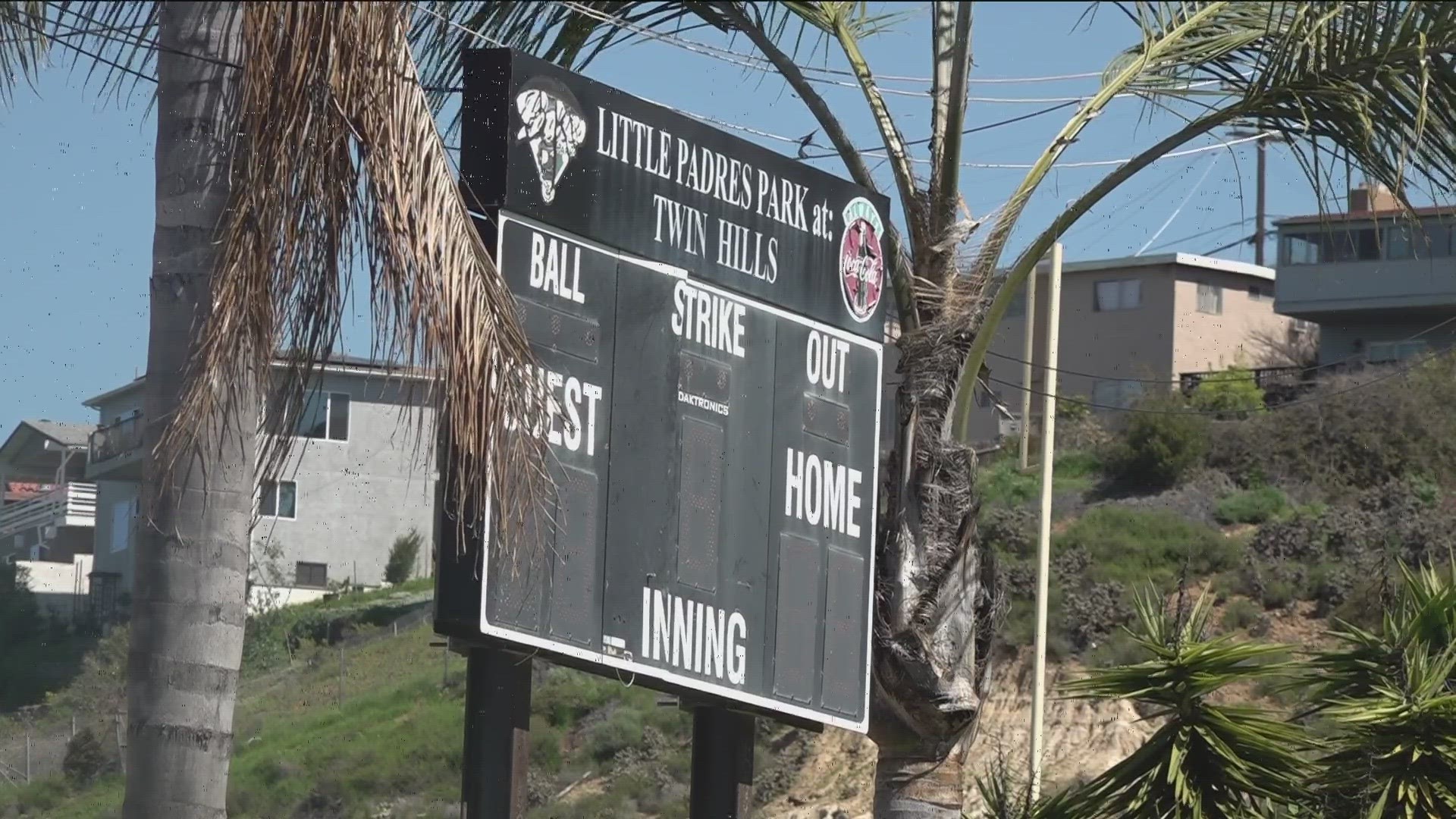 It's the only little league field where kids from the Paradise Hills neighborhood can practice, and fixing it could cost thousands of dollars.