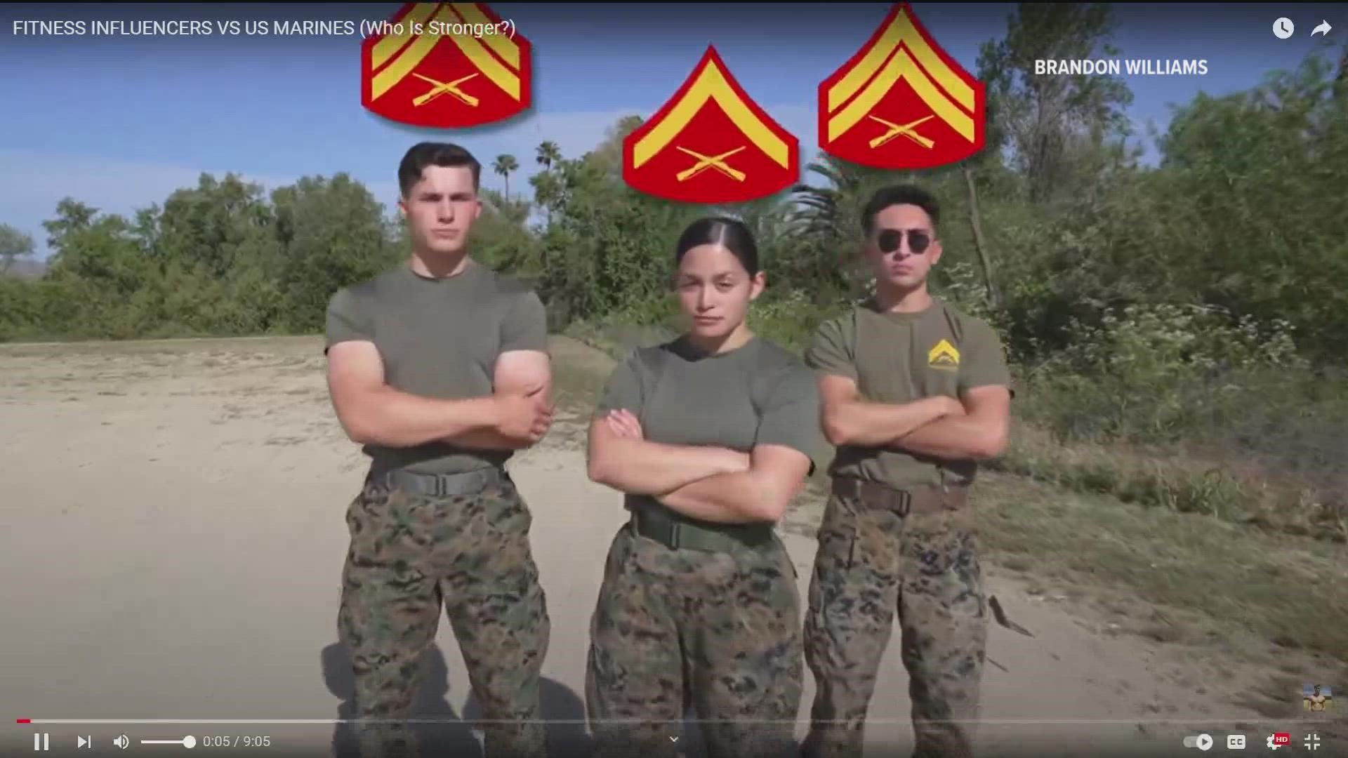 The U.S. Marine Corps only entertainment unit is at Camp Pendleton. Since it started using content creators for branding, they've received 50 million views.