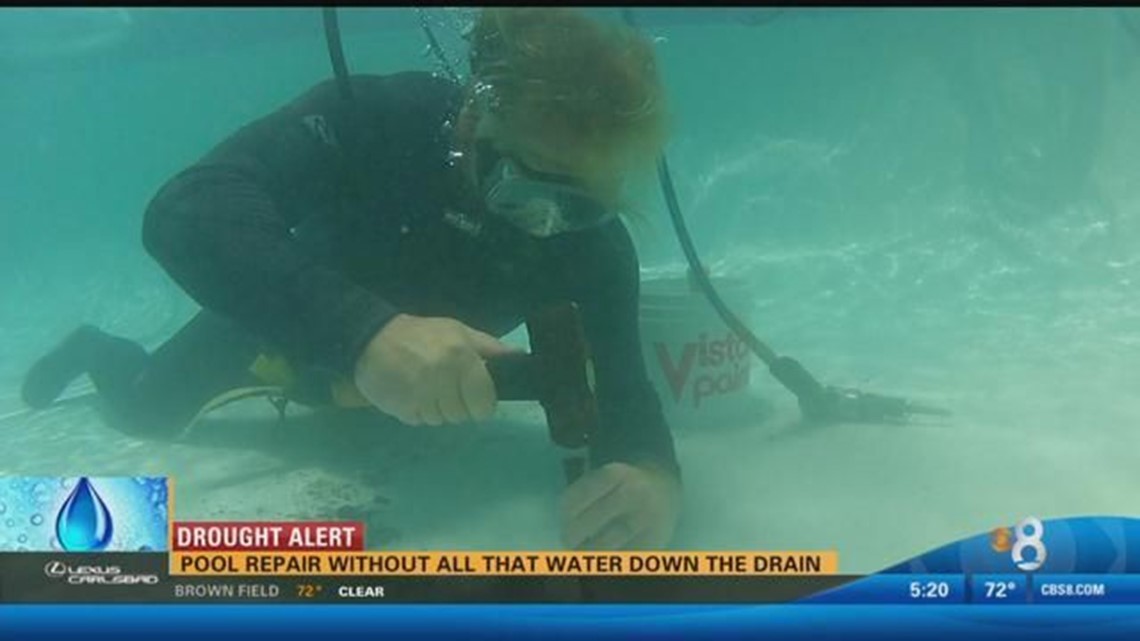 Pool repair without all that water down the drain