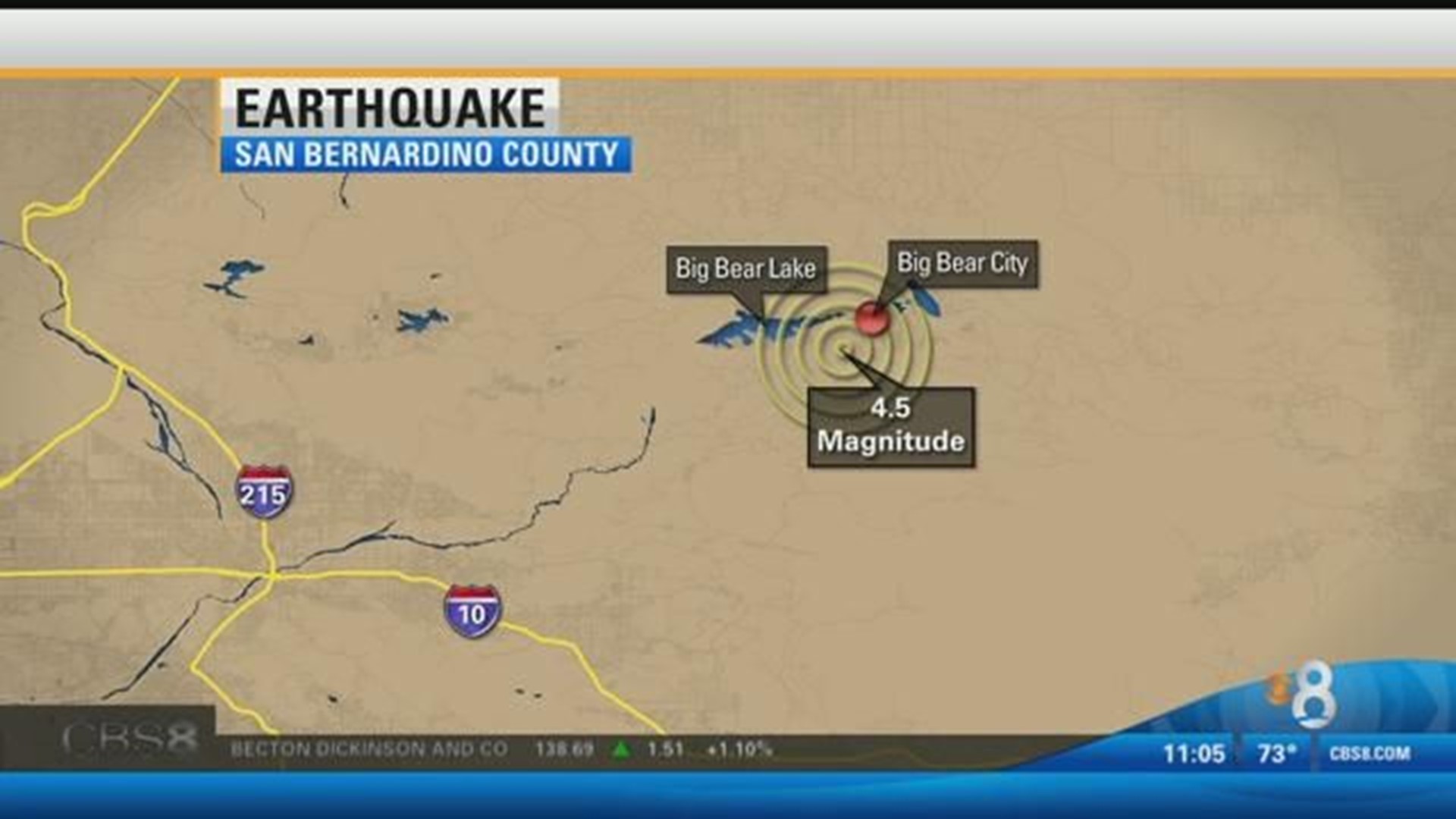 Earthquake hits Big Bear area