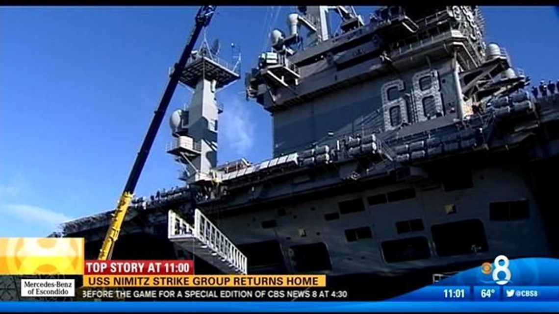 USS Nimitz strike group returns home | cbs8.com