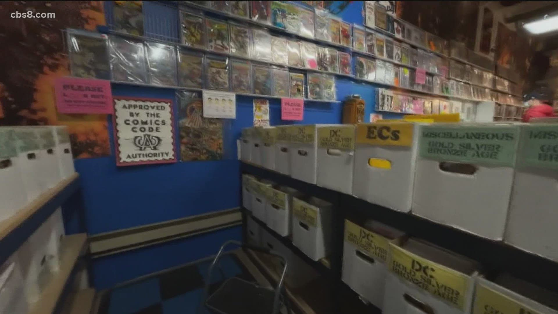 The shop in Kearny Mesa has been selling collectible comic books, graphic novels, and other art for 22 years now.