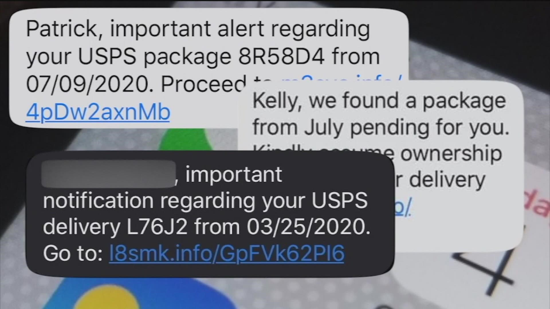 Delivery drivers are hard at work and so are scammers who are hoping shoppers will fall for their package delivery text scheme.