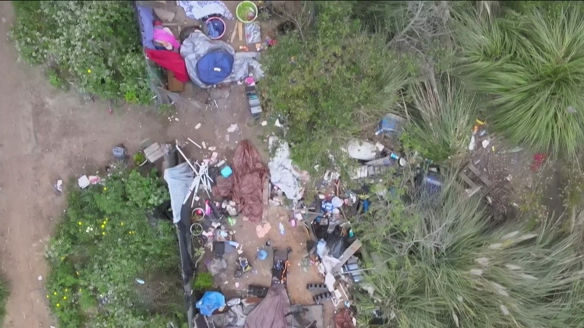 Large homeless encampments near Plaza Bonita Mall - Vimarsana News