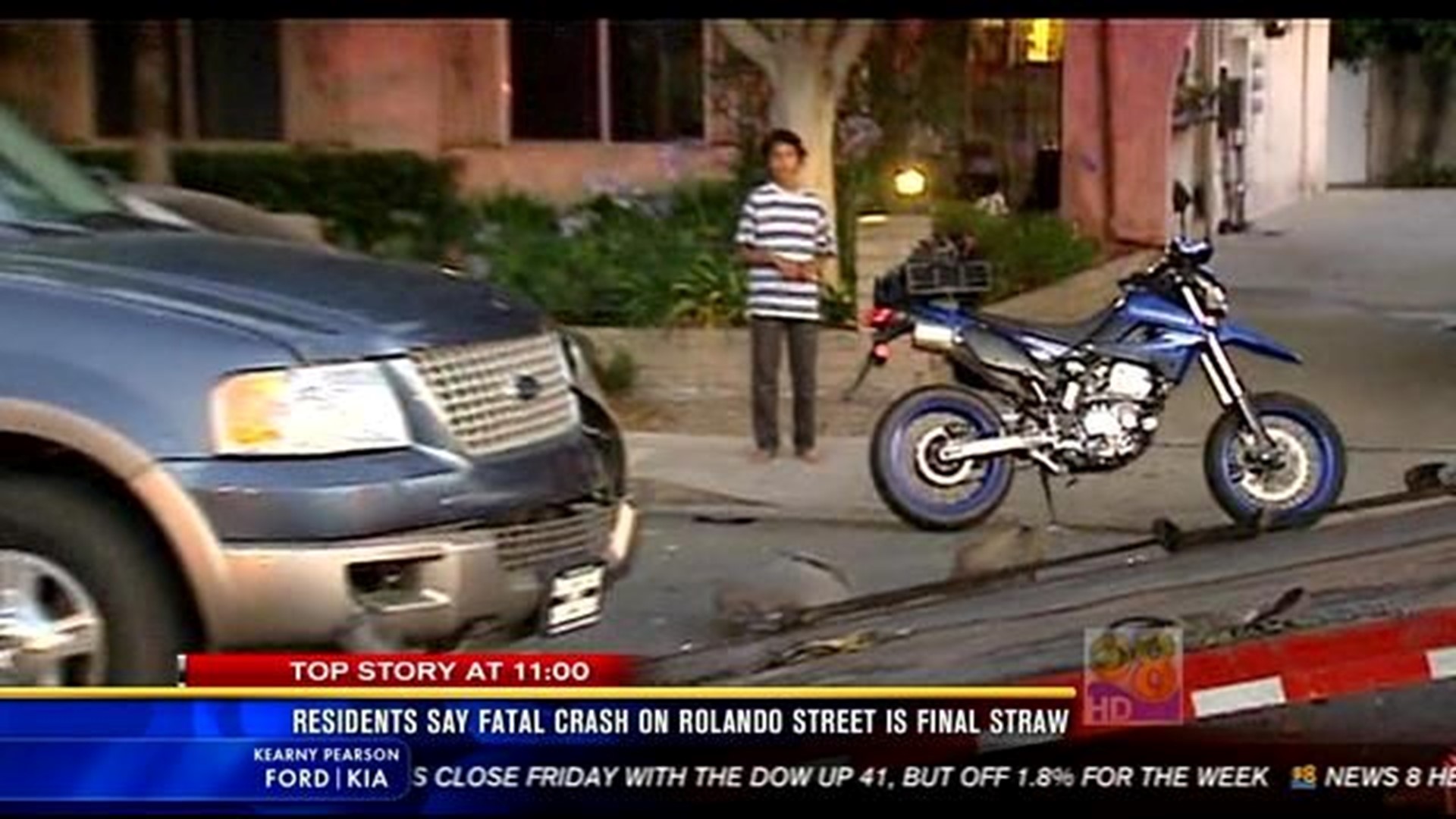 Motorcycle rider dies after running stop sign | cbs8.com