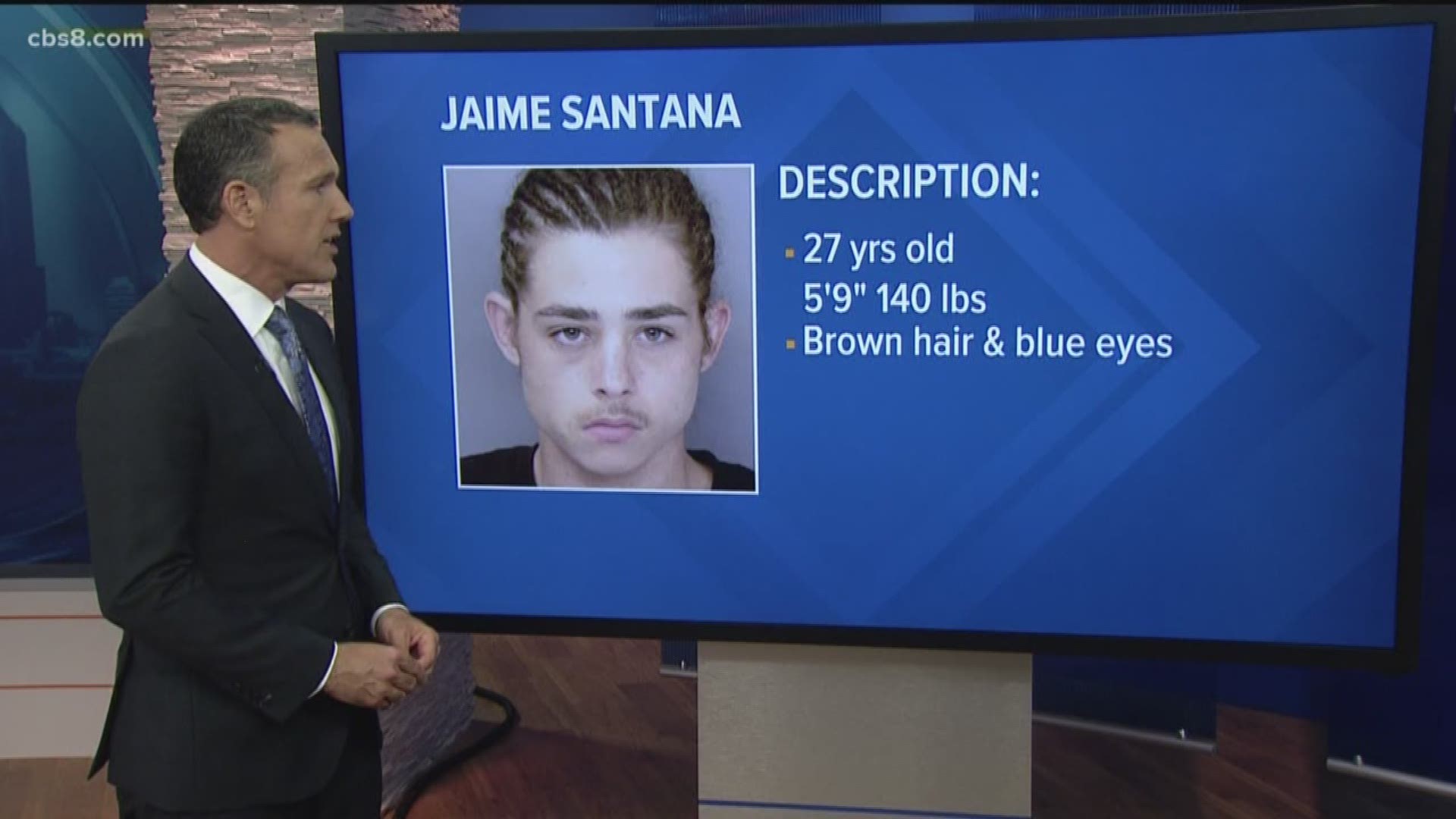 Jaime Santana is a local fugitive with an outstanding warrant for failing to register as a sex offender.