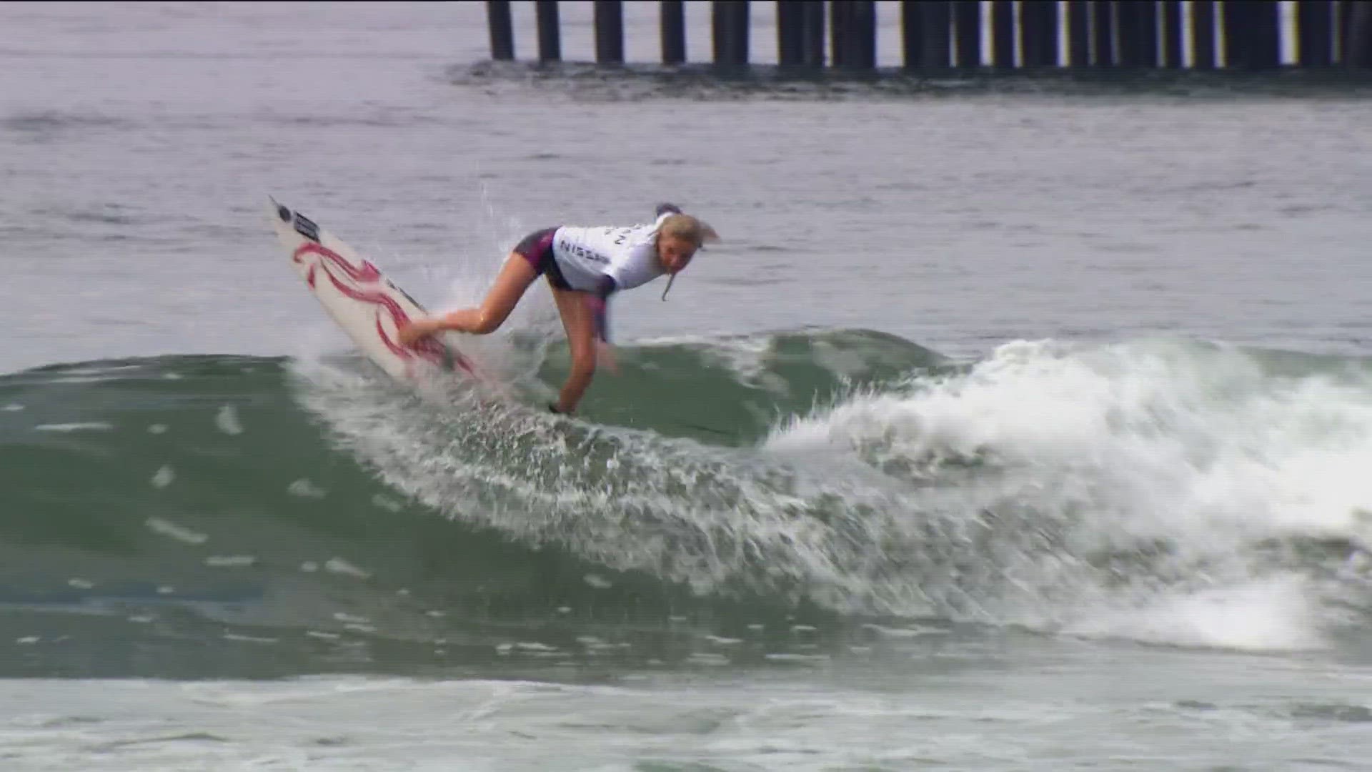 150 pro women surfers are showing their skills and bringing women's empowerment to the North County.
