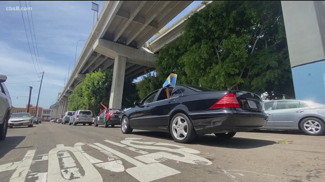 May Day car caravan rally held in San Diego supporting workers' rights - Vimarsana News